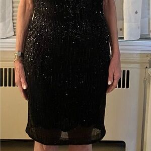 St John Couture sequin dress.